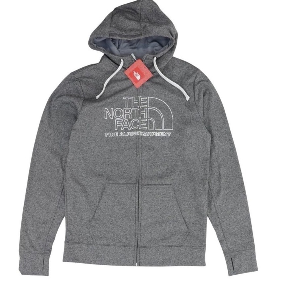 The North Face Full Zip Hoodie Gray Mountain Culture Mens Small NWT